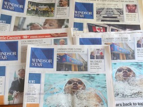 Various editions of Windsor Star.