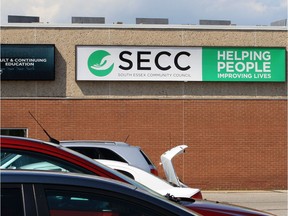 South Essex Community Council building at 215 Talbot Street East. The building houses a foiiot clinic that has been shut down by the health unit.