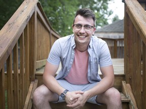 Sean Sennett, 24, a graduate of the University of Windsor's bachelor of fine arts acting program, is pictured at his home in Essex, Tuesday, July 2, 2019.