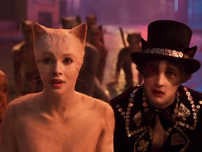 A screengrab from the trailer for the unreleased Cats movie.