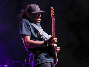 Blues-guitar virtuoso Eric Gales in performance in 2017.