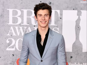 Shawn Mendes attends The BRIT Awards 2019 held at The O2 Arena on February 20, 2019 in London, England. Jeff Spicer/Getty Images