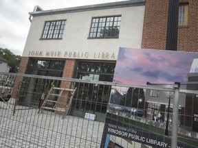 The front exterior of John Muir Public Library on Mill St. in Olde Sandwich Town, Wednesday, July 31, 2019.