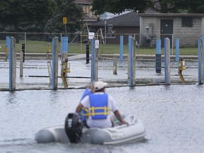 Marina with too much water. The City of Windsor is hosting an open house to unveil a proposed design solution to the flooding problem that forced this year's closure of the municipally owned Lakeview Marina. Improvements include floating dock system to replace the existing stationary docks shown here on July 5, 2019.