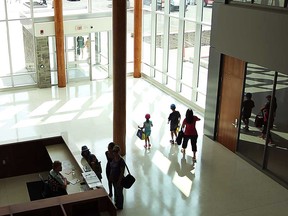 The interior of LaSalle Town Hall, August 2014.