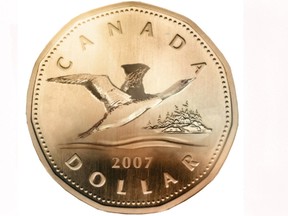 The Canadian loonie.