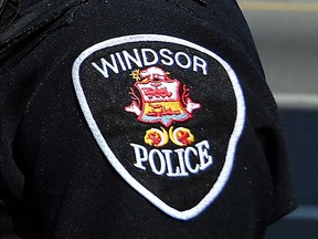 A patrol officer's Windsor Police Service badge, August 2016.