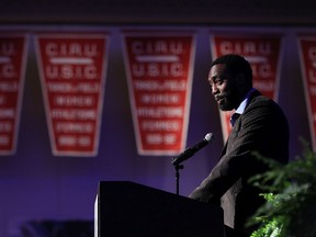 Decathlete Jamie Adjetey-Nelson, pictured in this 2016 file photo, is one of six University of Windsor alumni who are being inducted into the Alumni Sports Hall of Fame's 2019 class.