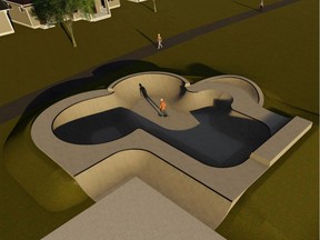 Atkinson Park skatepark renderings.
