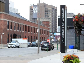 The University of Windsor is hoping to close Freedom Way to vehicle traffic, located directly east of the former Windsor Armouries building, shown at left.