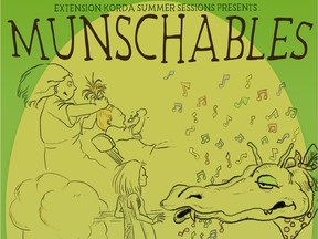 The promotional poster for Munschables, a musical based on the works of Canadian children's author Robert Munsch, is shown. The production will be put on by Korda summer camp students in September.