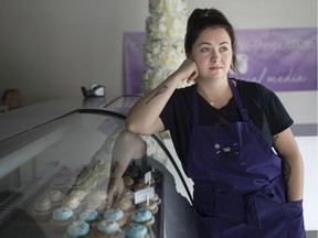 Saskia Scott, a Red Seal pastry chef and owner of Sweet Revenge Bake Shop, is pictured at her bakery Wednesday, August 21, 2019, where she's been broken into seven times in five years.