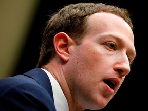 Facebook CEO Mark Zuckerberg testifies before a House Energy and Commerce Committee hearing regarding the company's use and protection of user data on Capitol Hill in Washington, D.C. in this April 11, 2018, file photo.