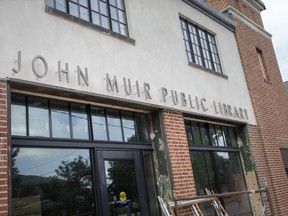 The front exterior of the John Muir Public Library on Mill Street in Olde Sandwich Town, shown Wednesday, July 31, 2019.