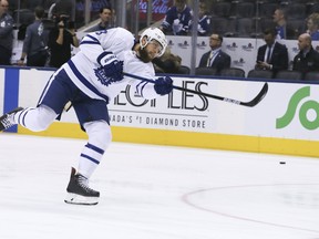 Defenceman Jake Muzzin joined the Maple Leafs from Los Angeles in late January, 2019. (Veronica Henri/Toronto Sun)