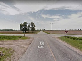 Road 6 East at Graham Side Road near Kinsgville is shown in this May 2014 Google Maps image.