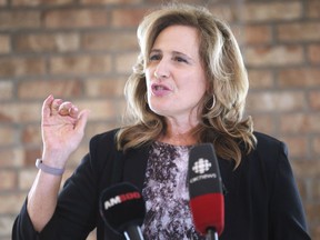 Back in the game. Sandra Pupatello speaks during a news conference on Aug. 16, 2019, at the Fogolar Furlan Club in Windsor, where she announced she is seeking the Liberal nomination in Windsor West for the upcoming federal election.