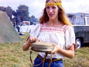 In this undated photo, Annie Birch is pictured at the Woodstock Music Festival during the weekend of August 15 to 18, 1969 in Bethel near Woodstock, New York. (Annie BIRCH / Annie BIRCH personal collection / AFP)