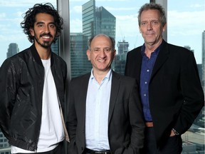 Actor Dev Patel, director Armando Iannucci and actor Hugh Laurie of 'The Personal Story of David Copperfield' attend The IMDb Studio Presented By Intuit: QuickBooks Canada at the 2019 Toronto International Film Festival at Bisha Hotel, Sept. 6, 2019, in Toronto.
