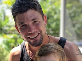 Ryan Cartwright and is son in Florida after leaving hurricane conditions in the Bahamas.