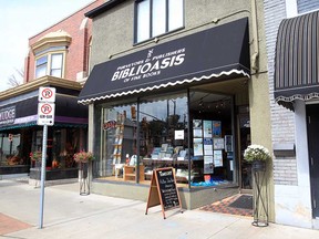 The exterior of the Biblioasis book store at 1520 Wyandotte St. East in Windsor on Sept. 25, 2019.