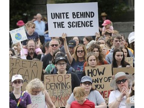 Participants are shown at the Earth Strike Windsor event on Friday, September 27, 2019 at the Charles Clark Square. It was put on in conjunction with the Global Climate Strike.