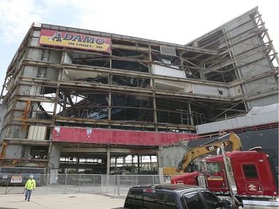 Photos: Joe Louis Arena demolition continues