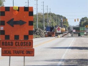 Reconstruction of the Puce River bridge on County Rd. 42 is shown on Wednesday, September 18, 2019.