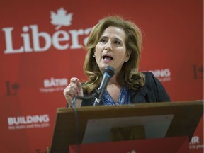 "It's going to be a tough election." Sandra Pupatello gives a speech before party members lined up to vote at the Windsor West Liberal nomination meeting at the Hellenic Cultural Centre on Wednesday, Sept. 4, 2019. The political veteran won the party nomination.