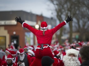 It was a sea of red for the 10th Annual Super Santa Run in Amherstburg on Saturday, November 17, 2018. The event is presented by the Essex Regional Conservation Foundation in partnership with Amherstburg's River Lights Winter Festival.