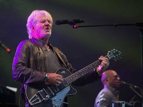 Tom Cochrane and Red Rider performing in Saskatoon, Saskatchewan in June 2018.