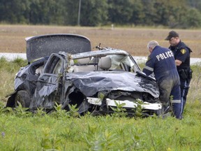Police investigate a rural collision Friday morning after an overnight, single-vehicle collision in Lambton County south of Petrolia. Three students from St. Clair College in Windsor were pronounced dead and one other rushed to hospital.