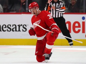 The Detroit Red Wings signed restricted free-agent forward Anthony Mantha to a four-year contract on Tuesday.