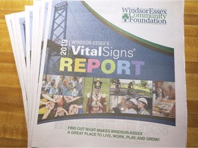 The The Windsor Essex 2019 Vital Signs' Report is shown on Thursday, October 3, 2019, at the Windsor Star News Cafe.