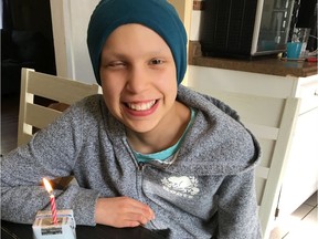 Windsor cancer patient Layla Girard, 12, is shown in a photo provided by her family in August 2019.