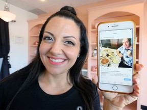 A huge hit. Bake shop owner Loredana Froio shows posting by pro wrestling hall of famer Bret Hart with some of Sugar Spoon's tasty treats which were shipped to the former wrestler.