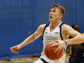 Thomas Kennedy, seen in action with the University of Windsor Lancers, joined fellow Windsorite Isiah Osborne in being selected in the CEBL U SPORTS Draft, which was announced on Wednesday.