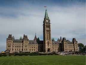 The Canadian Parliament Building in Ottawa.