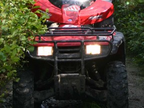 An all-terrain vehicle in operation near Montreal, Quebec, is shown in this 2012 file photo.