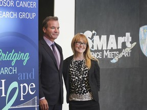 The Caesars Windsor Cares organization kicked off their seventh annual Concerts For A Cure campaign announcing one of two local beneficiaries on Tuesday, October 1, 2019 at the University of Windsor. Kevin Laforet, Regional President, Caesars Entertainment and Dr. Lisa Porter, Executive Member, Windsor Cancer Research Group are shown during the event.