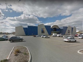 The parking lot of Windsor's Devonshire Mall near the doors of Cineplex Odeon is shown in this October 2018 Google Maps image.