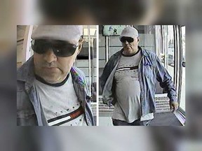 Surveillance camera images of the suspect in a theft case in the 3100 block of Dougall Road on Aug. 20, 2019. Windsor police have issued a warrant for the arrest of George Agapie, 50, of no fixed address.