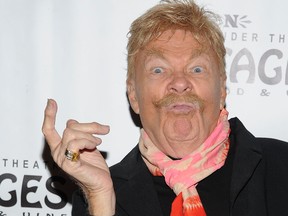 Rip Taylor arrives at L.A.'s premiere of Twyla Tharp-Frank Sinatra Musical "Come Fly Away" at the Pantages Theatre on Oct. 25, 2011 in Hollywood, Calif. (Angela Weiss/Getty Images for Pantages Theatre)