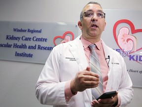 Windsor kidney specialist Dr. Albert Kadri, seen in this 2018 file photo, is appealing the indefinite suspension of his privileges at Windsor Regional Hospital.