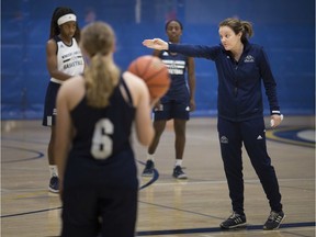 University of Windsor Lancers women's head basketball coach, Chantal Vallée , holds practice at the Dennis Fairall Fieldhouse on Tuesday ahead of Wednesday's OUA opener.