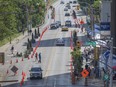An experimental 'road diet' takes place on Riverside Dr. in downtown Windsor, hosted by The Congress for the New Urbanism, Saturday, June 11, 2016.