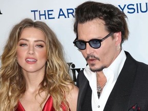 Amber Heard and Johnny Depp.