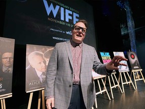 Vincent Georgie, executive director of the Windsor International Film Festival, announces the schedule of the 2019 edition of the event. Photographed at the Chrysler Theatre on Oct. 10, 2019.