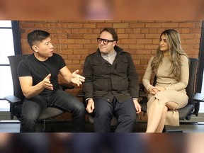 It's time for the 2019 Windsor International Film Festival! From left to right: Windsor Star reporter Dalson Chen, WIFF executive director Vincent Georgie, and Windsor Star marketing manager Dalia Mazhar.