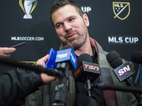 Toronto FC head coach Greg Vanney talks to reporters. (SUN FILES)